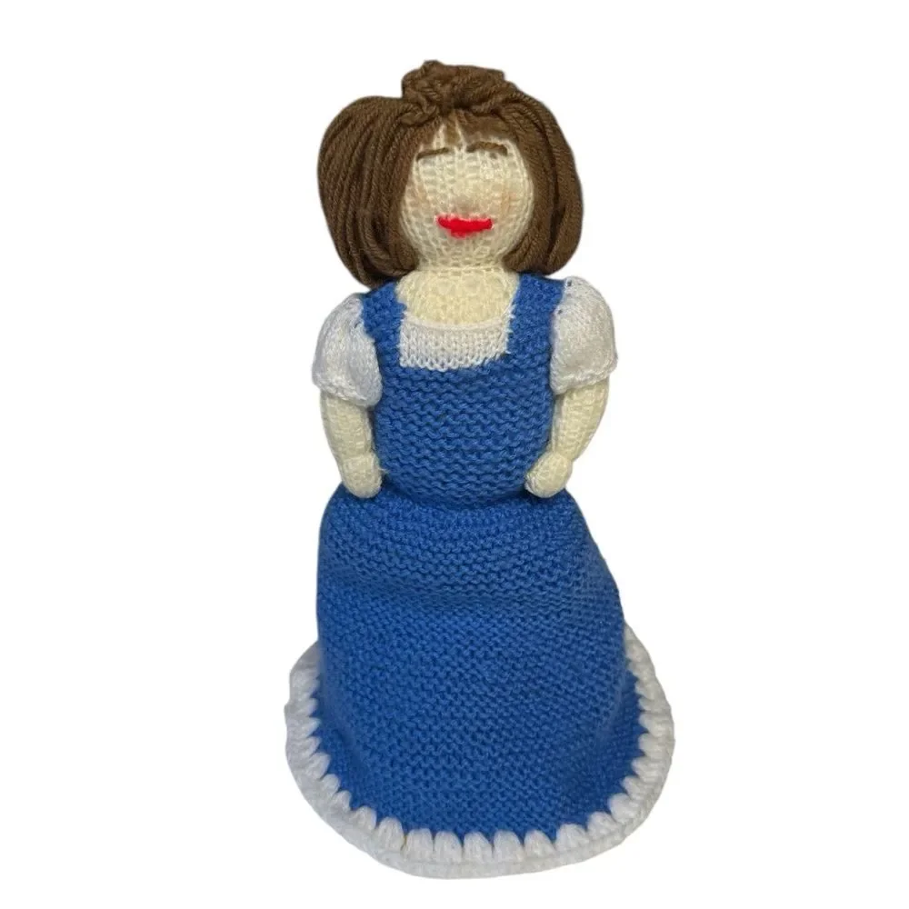 Handmade Hand Knitted Belle Topsy Turvy Doll Beauty & The Beast
